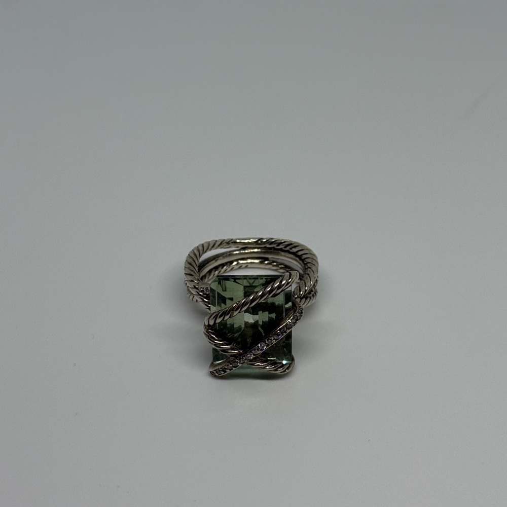 David Yurman wrap ring green amethyst precyolite - Picture 3 of 5